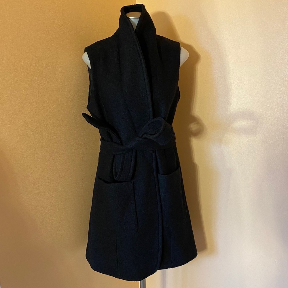 EXPRESS Black Tie Around Vest NWOT